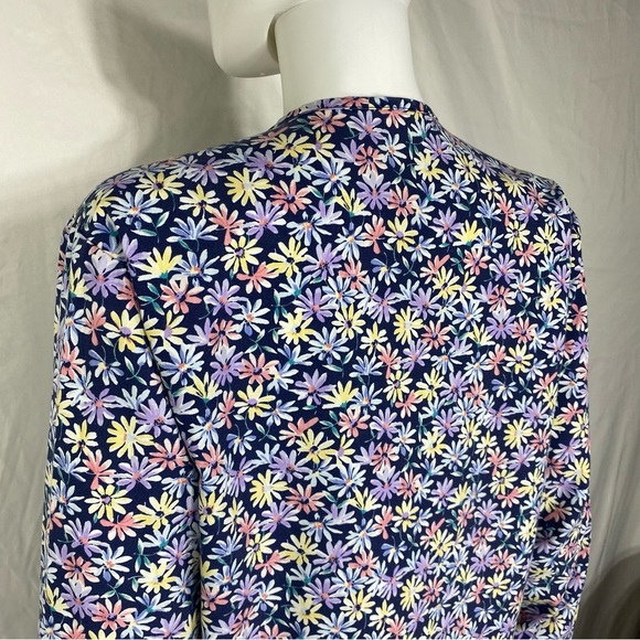 Aramark Uniforms Floral Print Scrubs Nurses Jacket - Picture 5 of 7